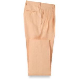 imagePaul Fredrick Mens Linen Chambray Twill PantsApricot