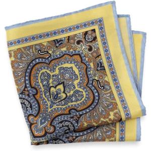 imagePaul Fredrick Mens Paisley Silk Pocket Square