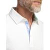 imagePaul Fredrick Mens Cotton Blend Three Button PoloWhite
