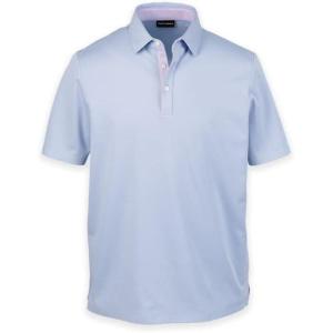 imagePaul Fredrick Mens Cotton Blend Three Button PoloBlue
