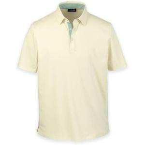 imagePaul Fredrick Mens Cotton Blend Three Button PoloLight Yellow