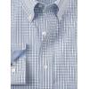 imagePaul Fredrick Mens Slim Fit NonIron Cotton Plaid Dress ShirtBlue