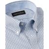 imagePaul Fredrick Mens Slim Fit NonIron Cotton Plaid Dress ShirtBlue