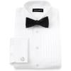 imagePaul Fredrick Mens Slim Fit NonIron Cotton Tuxedo ShirtWhite