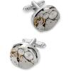 imagePaul Fredrick Mens Oval Watch Movement CufflinksSilverGold