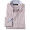 imagePaul Fredrick Mens Slim Fit NonIron Cotton Plaid Dress ShirtBurgundy