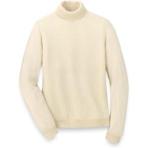 imagePaul Fredrick Mens Cashmere Turtleneck SweaterOffwhite