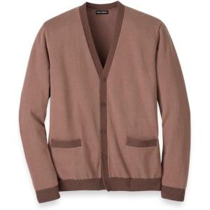 imagePaul Fredrick Mens Cotton Button Front VNeck Cardigan