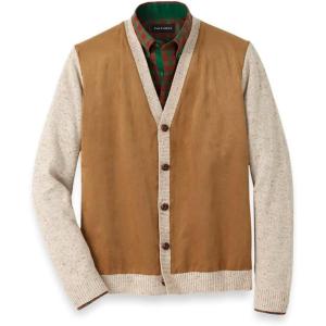 imagePaul Fredrick Mens Donegal Button Front Cardigan Sweater