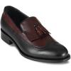 imagePaul Fredrick Mens Maxwell TasselLoafer Size 11 Medium BlackBurgundy