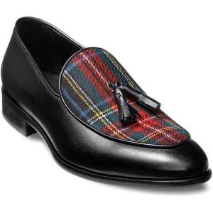 imagePaul Fredrick Mens ClydeTassel Loafer Size 11 Medium Black Multi