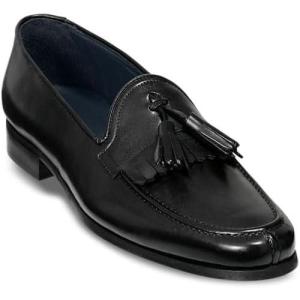 imagePaul Fredrick Mens Lennon Kiltie Tassel Loafer Black 105M