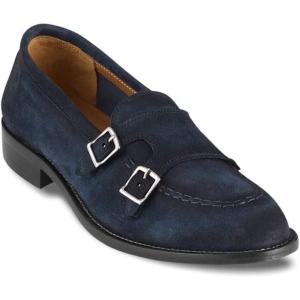 imagePaul Fredrick Mens Randolph Monk Strap Loafer Size 95 Medium Navy
