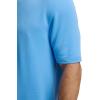 imagePaul Fredrick Mens Lyocell Blend Quarter Zip PoloBlue