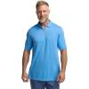 imagePaul Fredrick Mens Lyocell Blend Quarter Zip PoloBlue