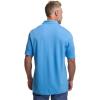 imagePaul Fredrick Mens Lyocell Blend Quarter Zip PoloBlue