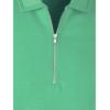 imagePaul Fredrick Mens Lyocell Blend Quarter Zip PoloGreen