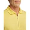 imagePaul Fredrick Mens Lyocell Blend Quarter Zip PoloYellow