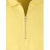 imagePaul Fredrick Mens Lyocell Blend Quarter Zip PoloYellow