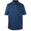 imagePaul Fredrick Mens Lyocell Blend Quarter Zip PoloNavy