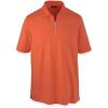 imagePaul Fredrick Mens Lyocell Blend Quarter Zip PoloRust