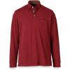 imagePaul Fredrick Mens CottonSpandex Pique Three Button PoloBurgundy
