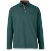 imagePaul Fredrick Mens CottonSpandex Pique Three Button PoloGreen