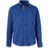 imagePaul Fredrick Mens Mercerized Cotton Button Front PoloBlue