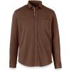 imagePaul Fredrick Mens Mercerized Cotton Button Front PoloBrown
