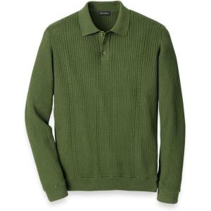 imagePaul Fredrick Mens Cotton Three Button PoloOlive