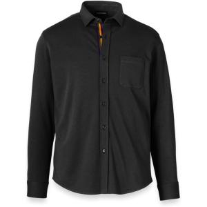 imagePaul Fredrick Mens Mercerized Cotton Button Front PoloBlack