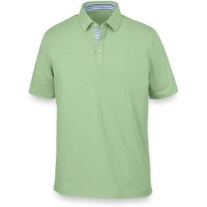 imagePaul Fredrick Mens Performance Blend Three Button PoloLight Green