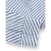 imagePaul Fredrick Mens Classic Fit Comfort Stretch NonIron Stripe Dress ShirtCobalt