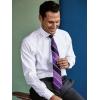 imagePaul Fredrick Mens Classic Fit Comfort Stretch NonIron Windowpane Dress ShirtLavender
