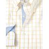 imagePaul Fredrick Mens Slim Fit Comfort Stretch NonIron Check Dress ShirtYellow