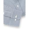 imagePaul Fredrick Mens Slim Fit NonIron Cotton Stripe Dress ShirtBlue