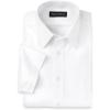 imagePaul Fredrick Mens Classic Fit NonIron Cotton Solid Short Sleeve Dress ShirtWhite