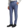 imagePaul Fredrick Mens Wool Gabardine Flat Front PantsPostal Blue