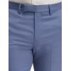 imagePaul Fredrick Mens Wool Gabardine Flat Front PantsPostal Blue