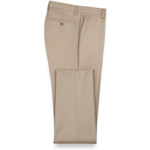imagePaul Fredrick Mens Wool Gabardine Flat Front Pants Tan 50