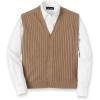imagePaul Fredrick Mens Cotton Button Front Cardigan VestCamel