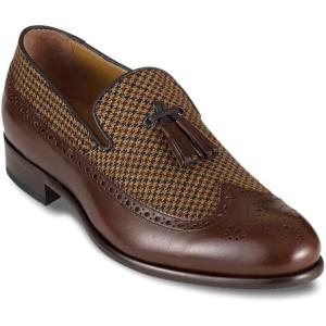 imagePaul Fredrick Mens Evan Tassel Loafer Size 10 Medium Brown Multi