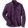 imagePaul Fredrick Mens Classic Fit Cotton Floral Jacquard Casual Shirt Purple 3xl SFU160L