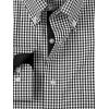 imagePaul Fredrick Mens Slim Fit NonIron Cotton Check Dress ShirtBlack