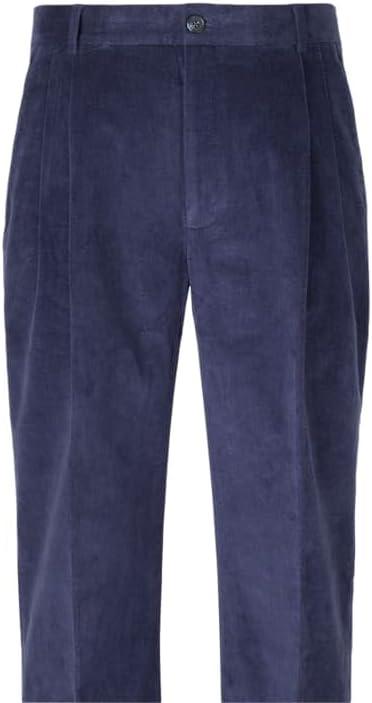 imagePaul Fredrick Mens Cotton Stretch Corduroy Pleated PantsDark Gold