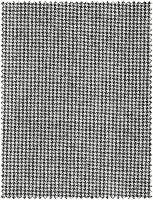 imagePaul Fredrick Mens Wool Flannel Houndstooth Flat Front PantsBlue