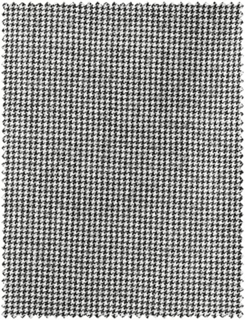 imagePaul Fredrick Mens Wool Flannel Houndstooth Pleated PantsBlack