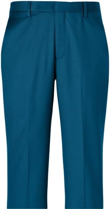 imagePaul Fredrick Mens Wool Gabardine Flat Front PantsDark Teal