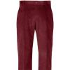 imagePaul Fredrick Mens Cotton Stretch Corduroy Flat Front PantsBurgundy