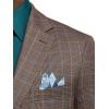 imagePaul Fredrick Mens Wool Blend Plaid Single Breasted Notch Lapel Suit Jacket
